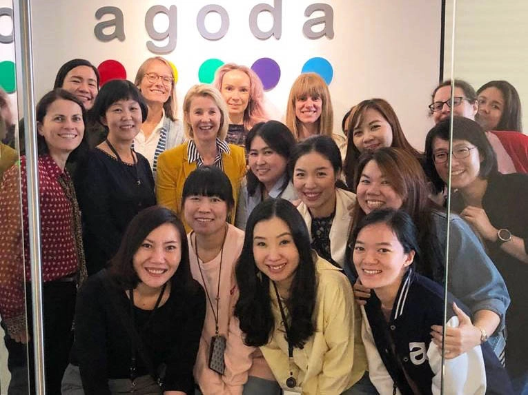 members of women's initiative program at agoda