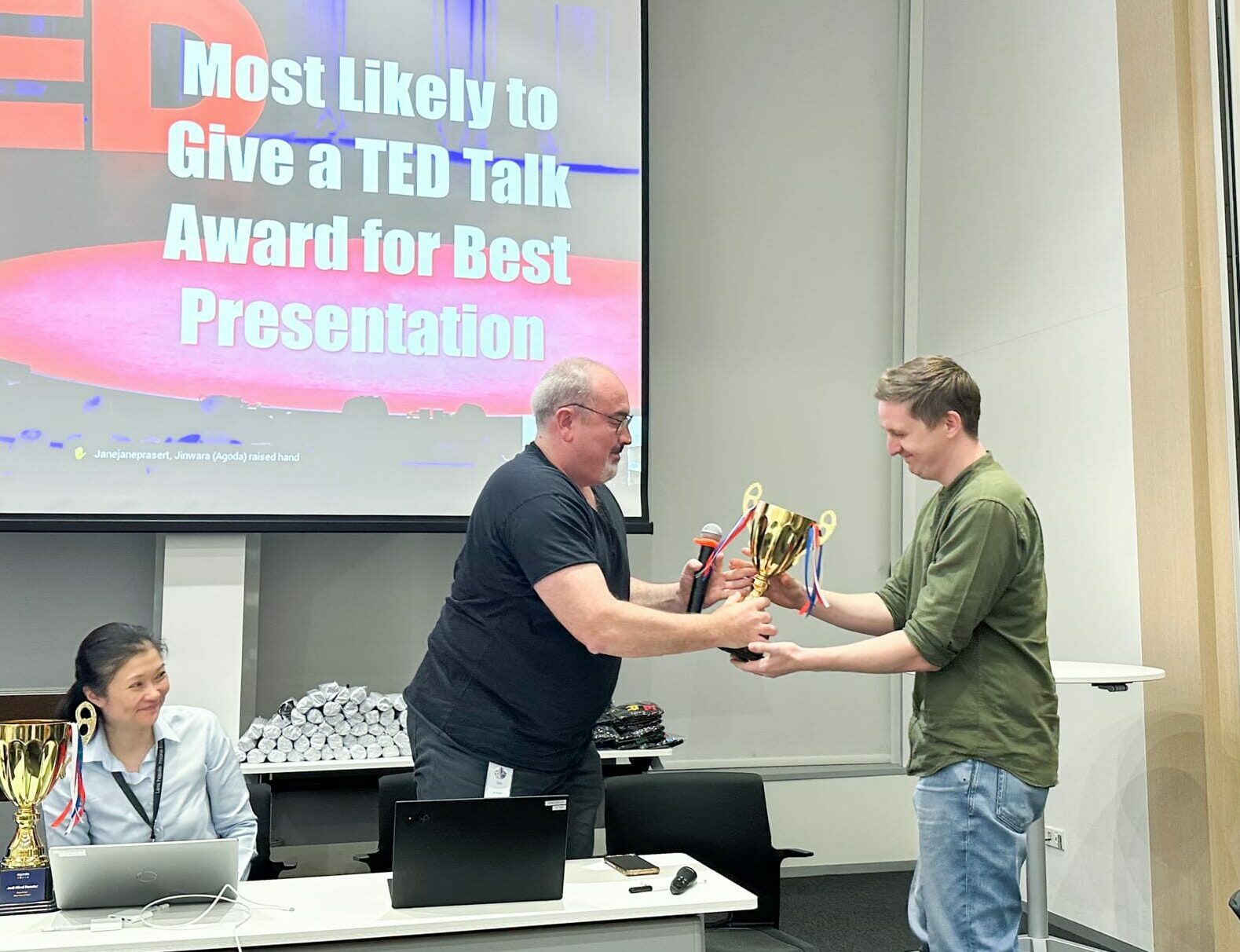 Award for most likely to give a ted talk